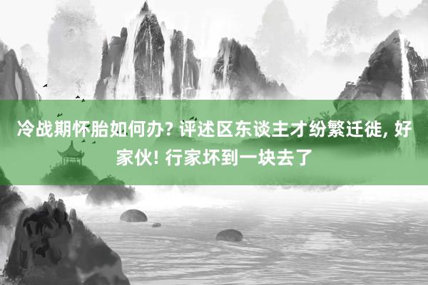 冷战期怀胎如何办? 评述区东谈主才纷繁迁徙, 好家伙! 行家坏到一块去了